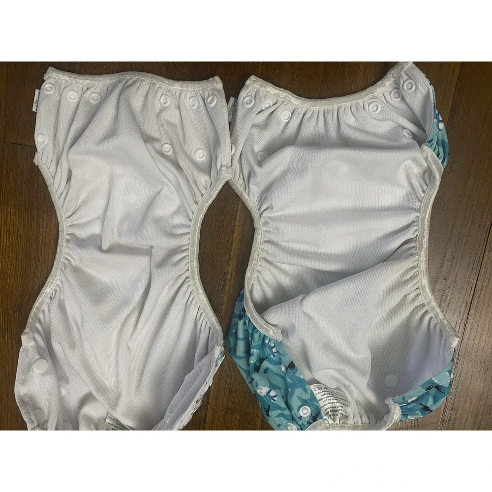 Lot of 2 - Baby Goal Reusable Eco-Friendly‎ Adjustable Size Cloth Diaper Cover